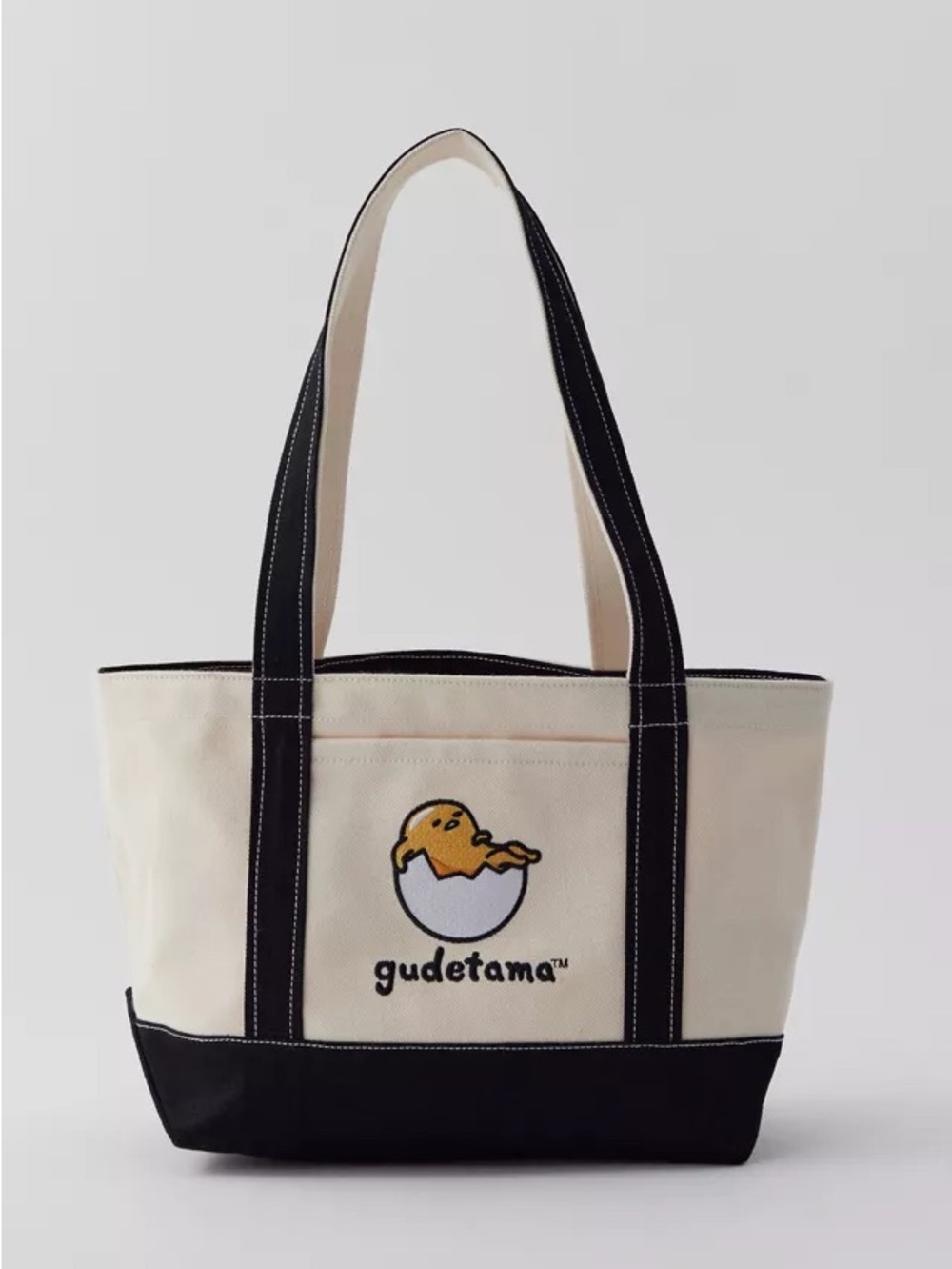 NWT BAGGU X Gudetama Small Heavyweight Canvas Tote Bag